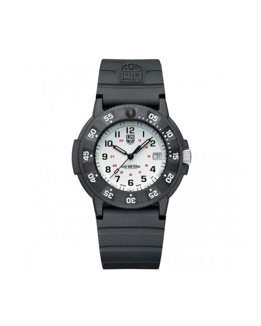Luminox Gray Black Rubber Watch for men