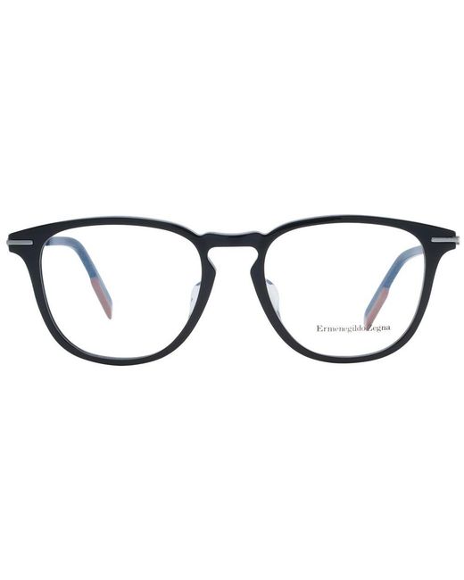 Zegna Black Plastic Glasses (frames) for men