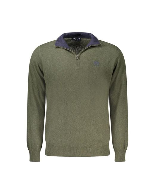 North Sails Green Cashmere Sweater for men