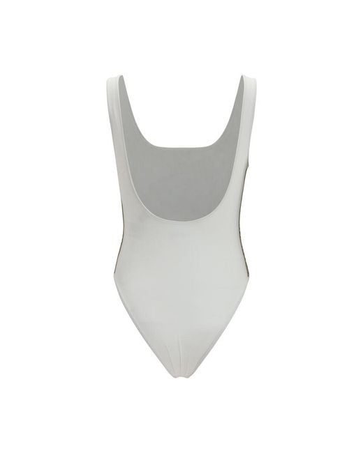 Burberry Gray White Polyamide One