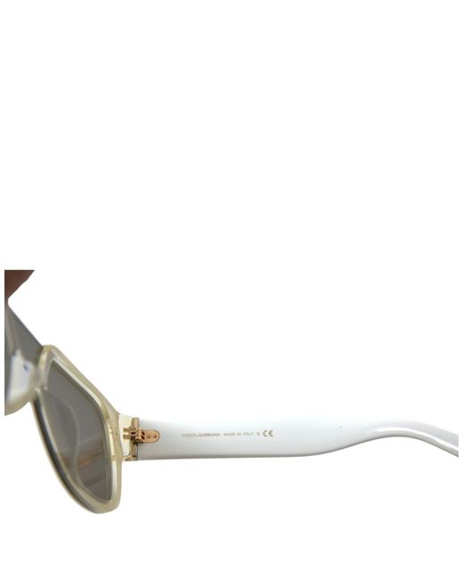 Dolce & Gabbana Gray Chic Acetate Designer Sunglasses