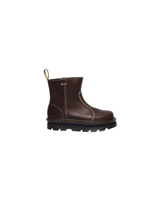 Dr. Martens Brown Leather Ankle Boots