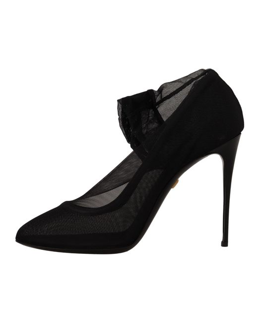 Dolce & Gabbana Black Elegant Stretch Socks Boots