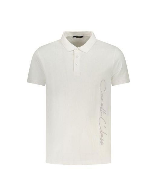 Roberto Cavalli White Cotton Polo for men