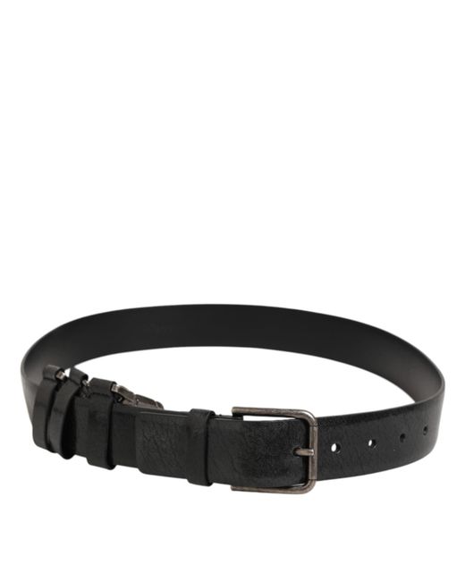 Dolce & Gabbana Black Key Ring Clip Attachments Buckle Belt Horse for men