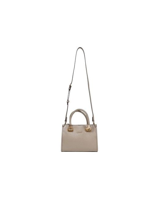 Liu Jo Metallic Beige Polyethylene Handbag