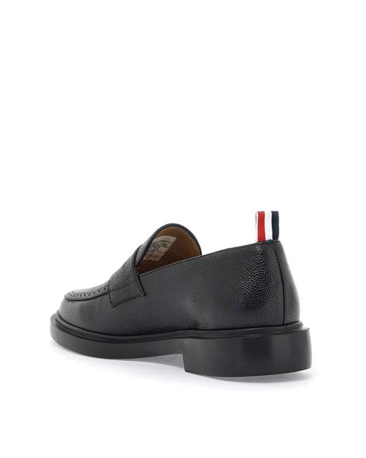 Thom Browne Black Leather Loafers for men