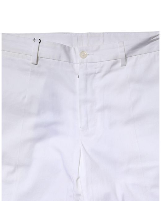 Dolce & Gabbana Blue Cropped Slim Fit Pants for men