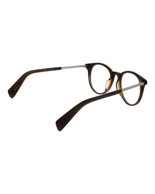 Yohji Yamamoto Black Brown Plastic Glasses (frames) for men