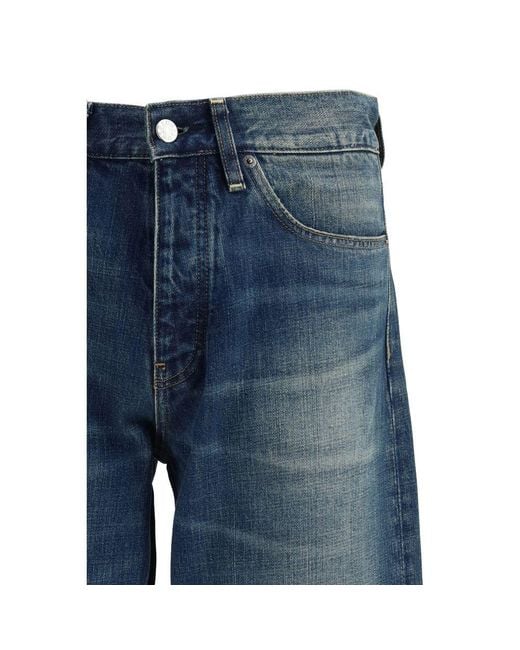 sunflower Blue Cotton Relaxed Fit Jeans for men