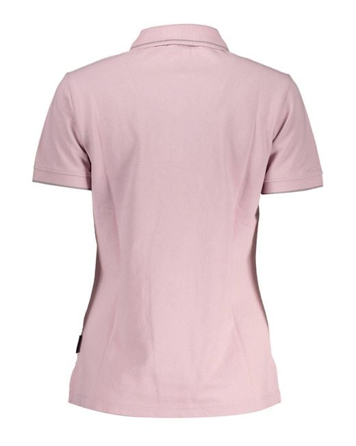 Napapijri Pink Cotton Polo Shirt