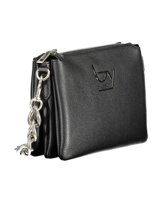Byblos Black Elegant Triple Compartment Handbag