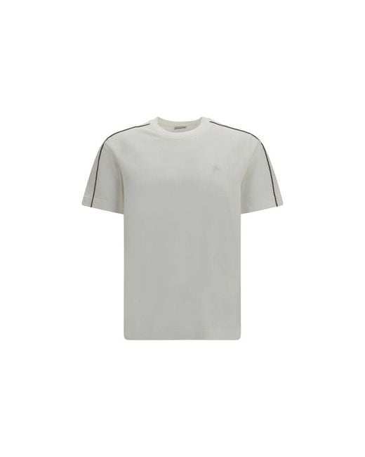 Burberry Gray White Cotton T for men