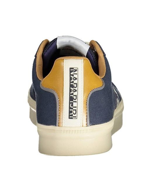 Napapijri Blue Polyester Sneaker for men