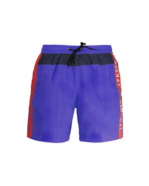 Norway 1963 Blue Polyester Swimwear for men