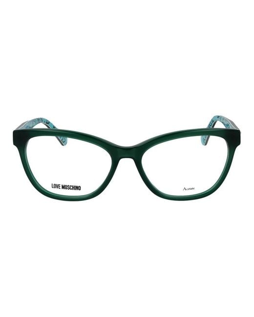 Love Moschino Black Bicolor Acetate Glasses (frames)