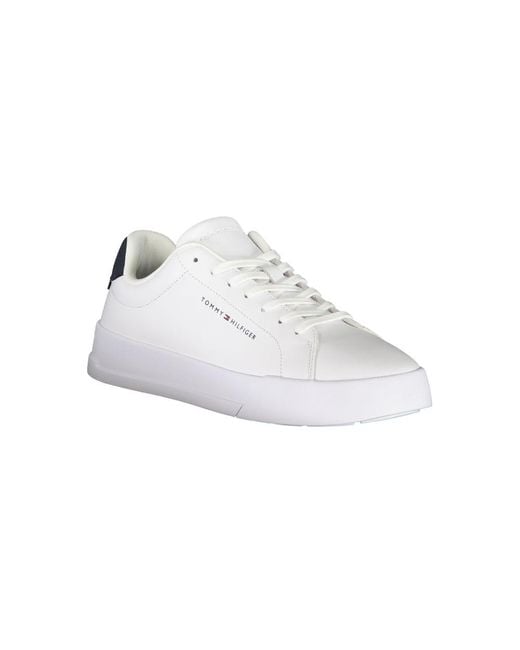 Tommy Hilfiger White Polyester Sneaker for men
