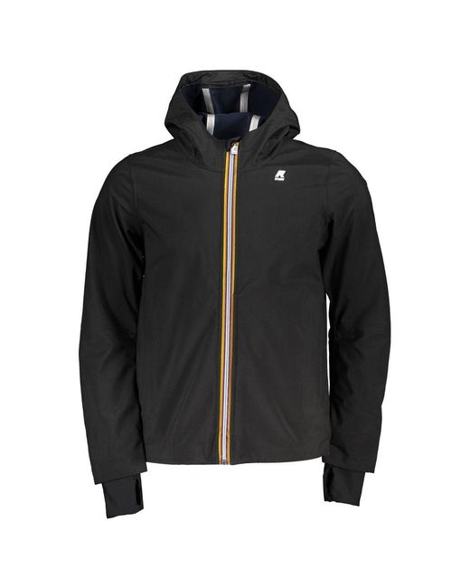 Black polyester jacket mens sale