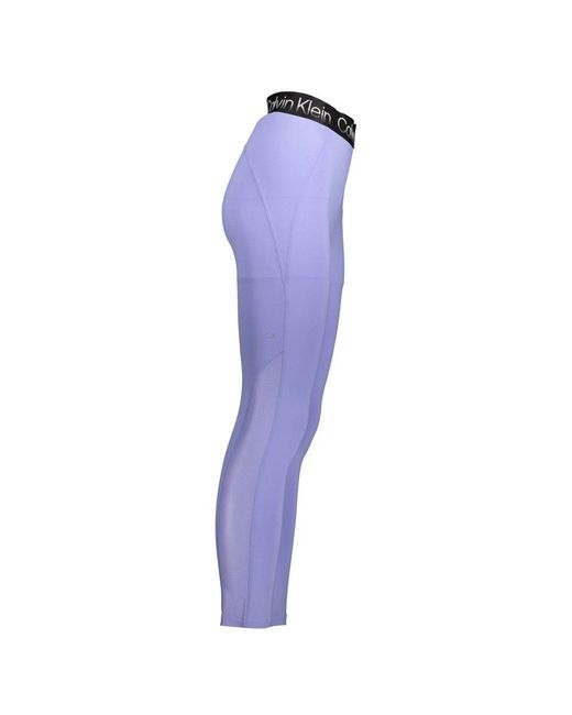 Calvin Klein Blue Cotton Legging