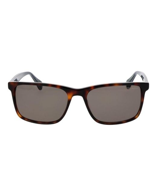 Ted Baker Black Brown Acetate Sunglasses for men