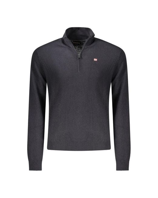 Napapijri Black Wool Sweater for men