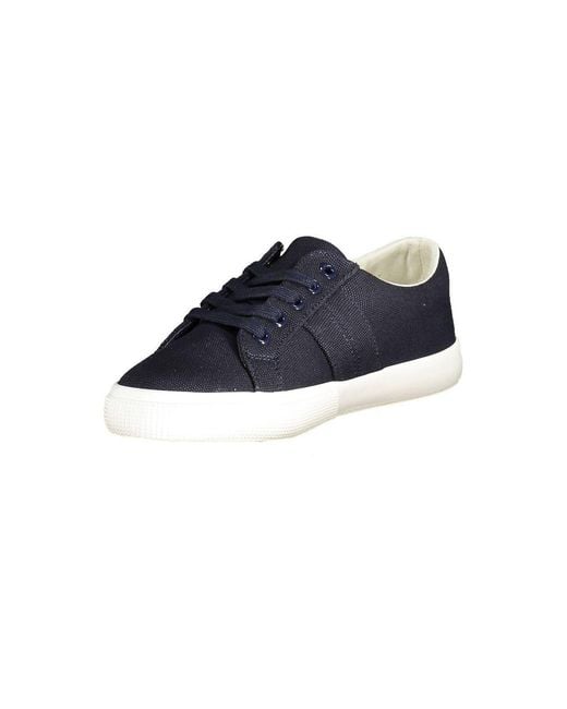 Ralph Lauren Blue Cotton Sneaker