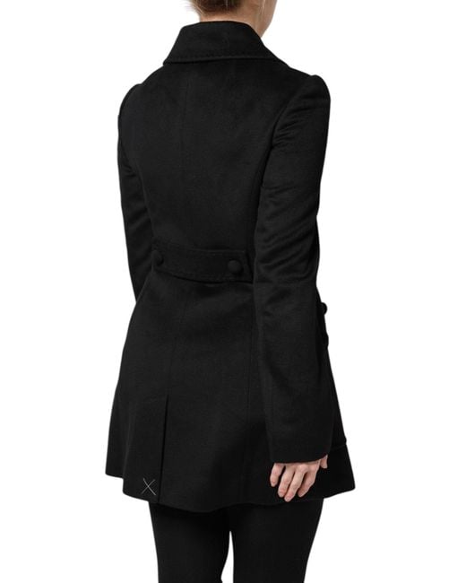 Dolce & Gabbana Black Wool Sartoria Italiano Blazer Jacket for men