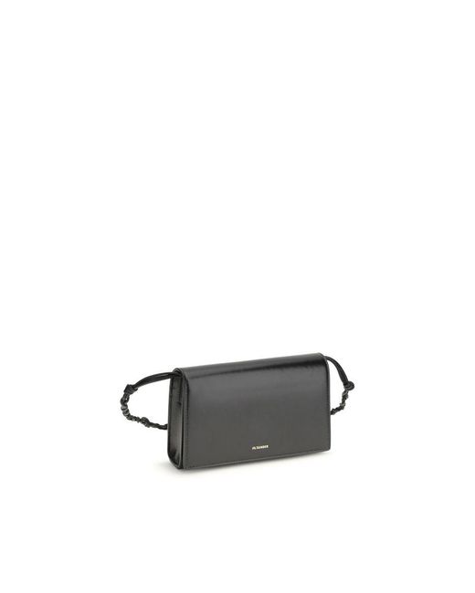 Jil Sander Black Calf Leather Bos Taurus Wallet