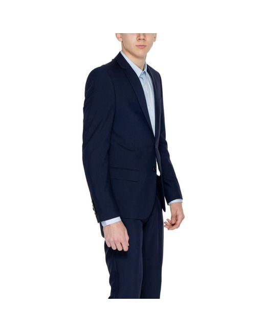 Antony Morato Blue Polyester Blazer for men