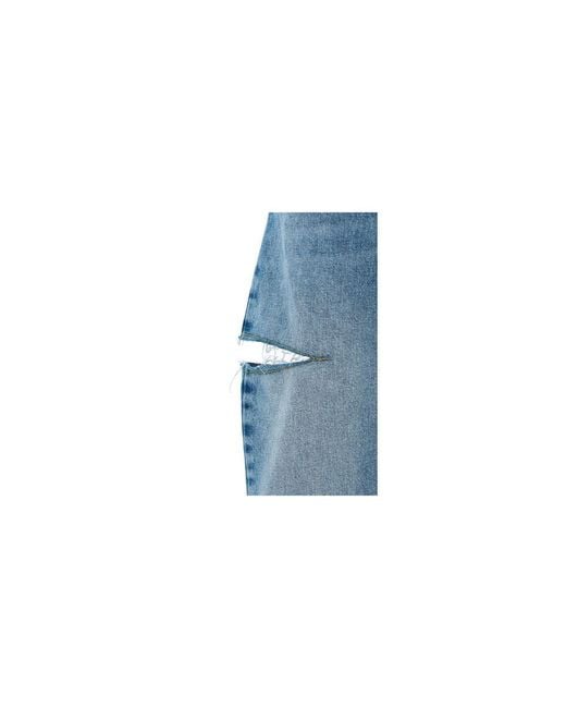 Maison Margiela Blue Cotton Straight