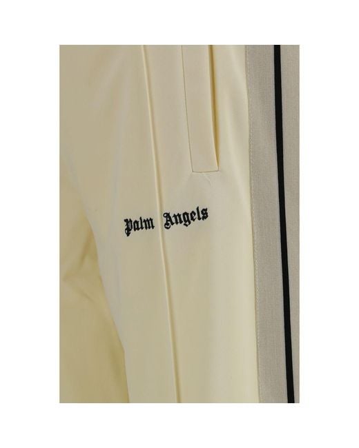 Palm Angels Natural Beige Polyester Athletic Pants for men