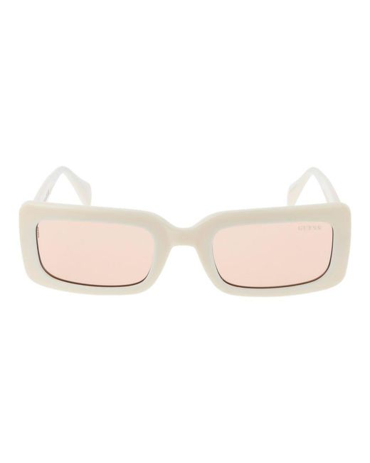 Guess Natural Beige Plastic Sunglasses