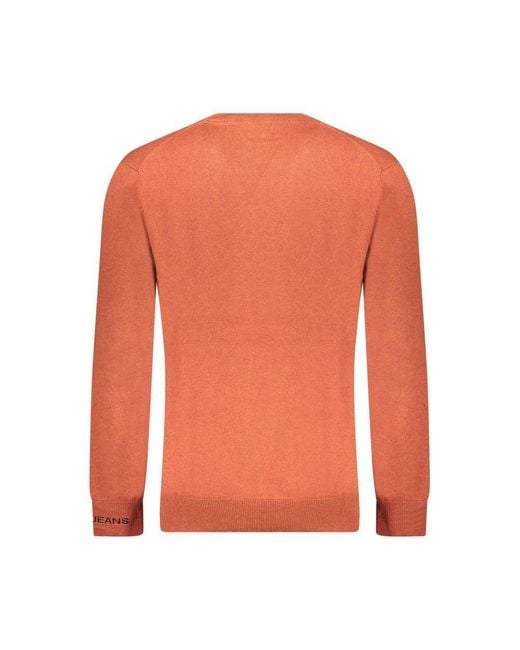 Pepe Jeans Orange Marrone Cotton Men Sweater for men