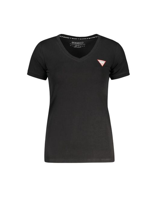 Guess Black Cotton Tops & T