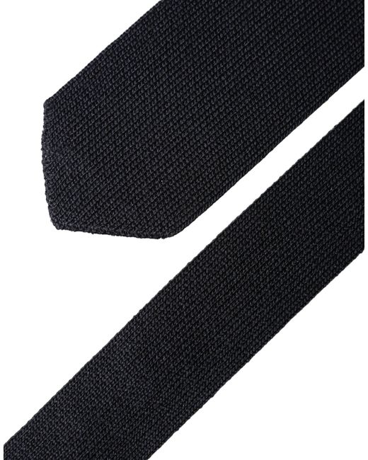 Dolce & Gabbana Blue Dark Solid 100% Silk Adjustable Neckmen's Tie for men
