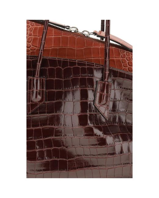 The Attico Brown Bordeaux Calf Leather Bos Taurus Shoulder Bag