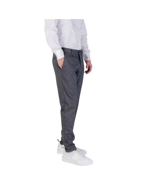 Antony Morato Gray Polyester Skinny Pants for men