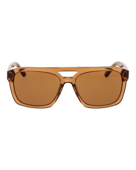 Gcds Brown Plastic Sunglasses
