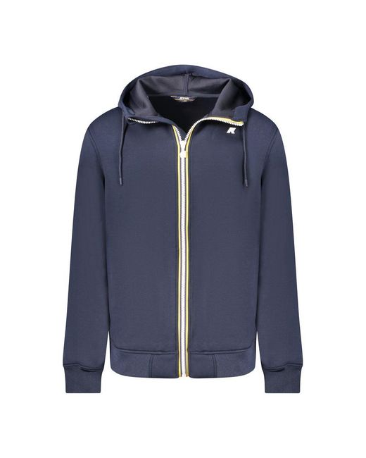 K-Way Blue Polyester Jacket for men