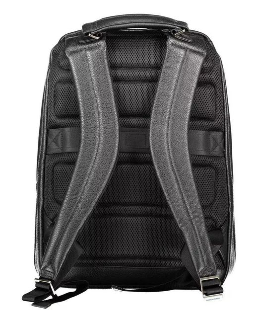 Piquadro Black Nylon Backpack for men