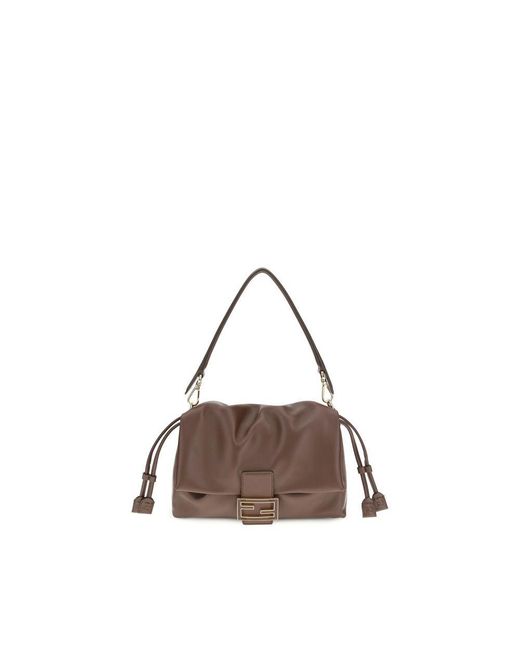 Fendi Brown Mamma Baguette Shoulder Bag