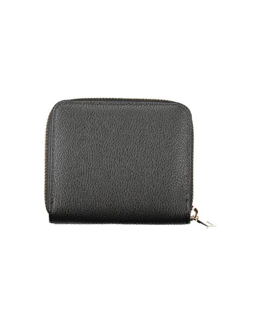 Guess Gray Black Polyethylene Wallet for men