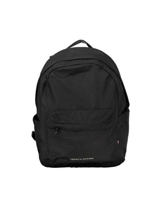 Tommy Hilfiger Black Polyester Backpack for men