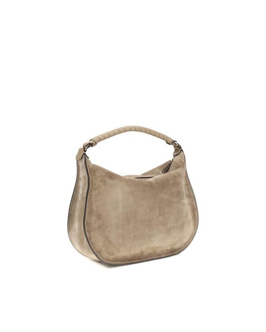 Coccinelle Brown Calf Leather Bos Taurus Shoulder Bag