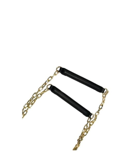 Twinset Black Pu Crossbody Bag