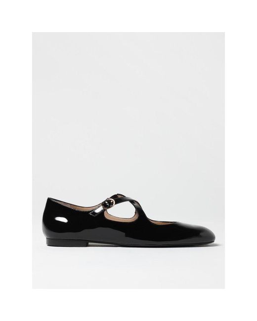 Stuart Weitzman Black Patent Leather Ballet Flats