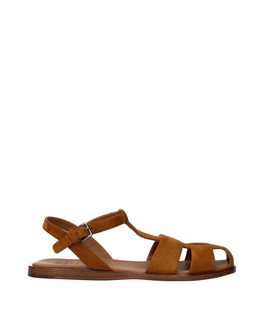 Church's Brown Odyssey Suede Sandals/Tobacco