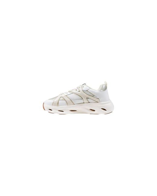 Pinko White Leather Athletic Sneakers