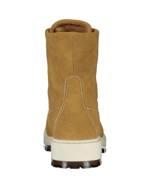 U.S. POLO ASSN. Natural Chic Fleece-Lined Ankle Boots With Contrast Details