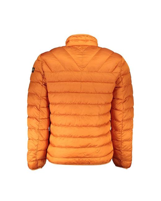 Napapijri Orange Polyamide Jacket for men